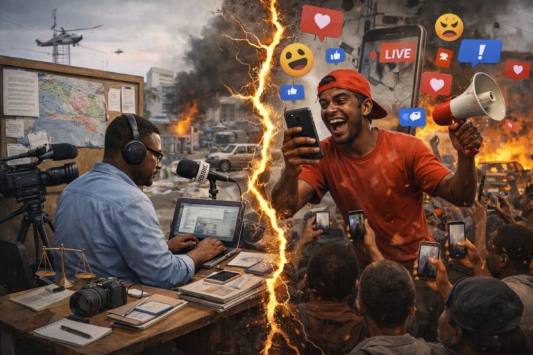 Quand le buzz remplace l’enquête : la dérive du journalisme à l’ère des réseaux sociaux en Haïti