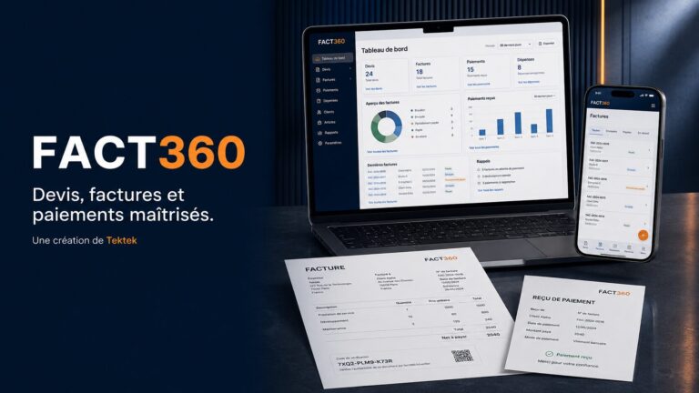 FACT360 : Tektek met gratuitement la facturation numérique à la portée des petites entreprises et des professionnels